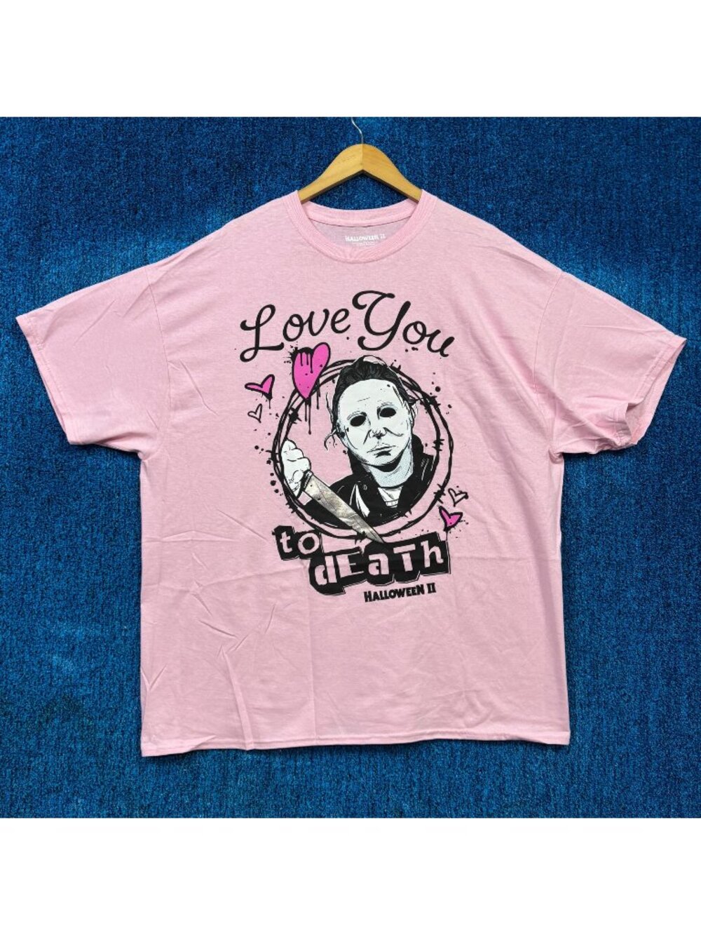 Halloween II “Love You To Death” Graphic Horror T-Shirt Size XXL